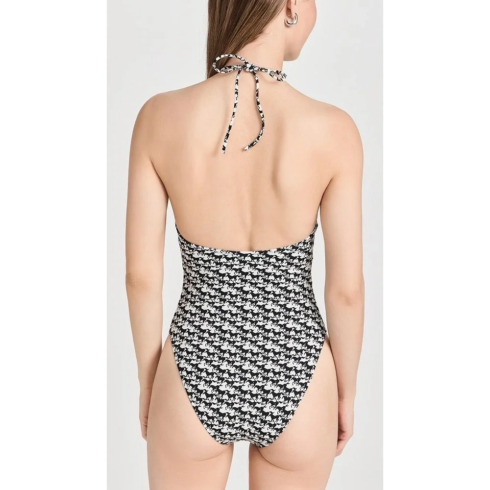 Solid & Striped Sofia Richie Grainge the Mina One Piece Black white Horse‎ Small